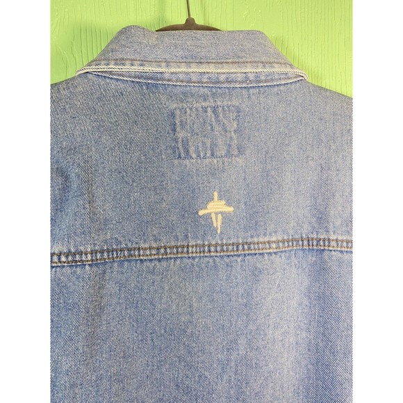 Rare Vintage Space Needle Mens XL Polar Bear Graphics Denim Jacket New With Tags - Picture 8 of 12